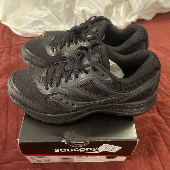 NWT NWB Saucony Versafoam Cohesion 12 Women’s 8.5 Black Running, Work, Comfort - Picture 6 of 9